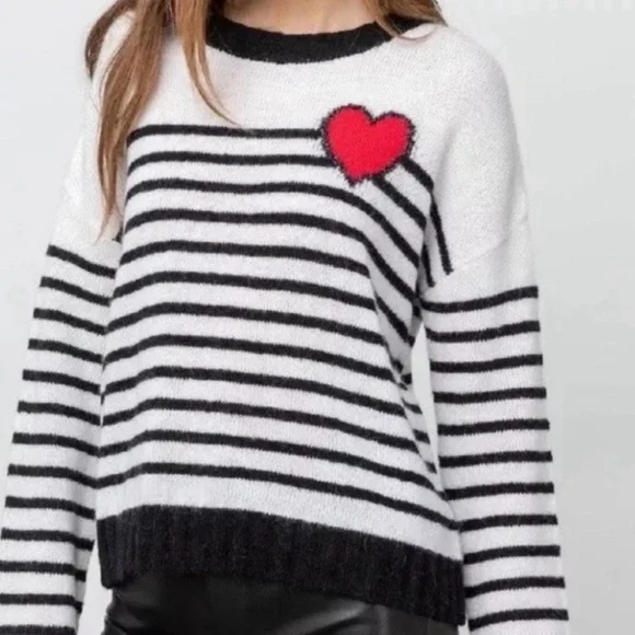 Rails Perci Bretton Heart Striped Sweater Striped - Picture 3 of 12